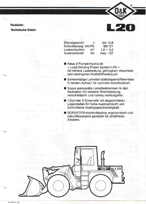Pale gommate O&K L 20