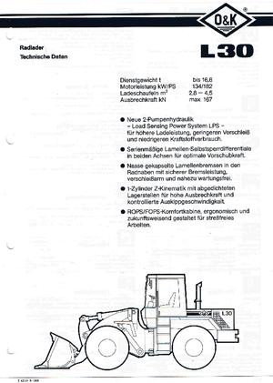 Pale gommate O&K L 30