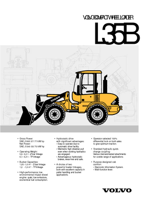 Pale gommate Volvo L 35 B Z Pro