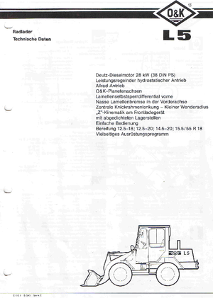 Pale gommate O&K L 5 E
