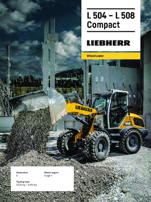 Pale gommate Liebherr L 504 Compact