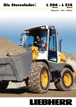 Pale gommate Liebherr L 508 Stereo