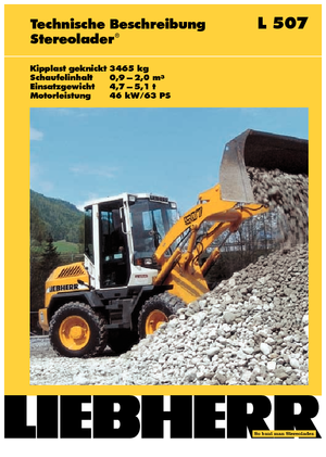 Pale gommate Liebherr L 507 P-Stereo