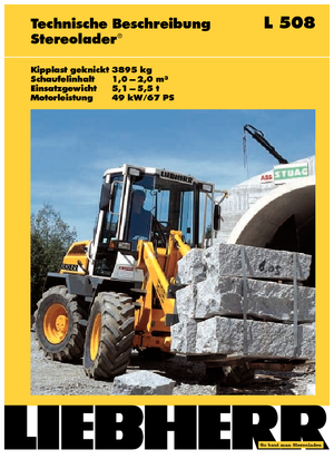 Pale gommate Liebherr L 508 P-Stereo