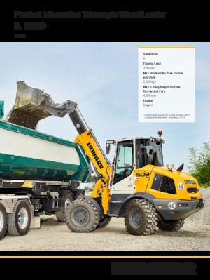 Pale gommate Liebherr L 509 Tele