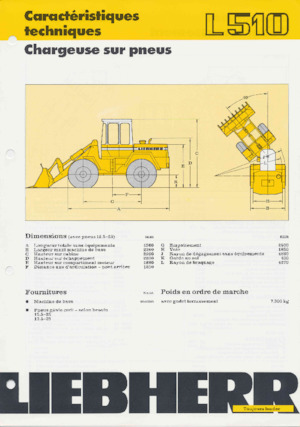 Pale gommate Liebherr L 510
