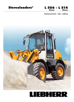 Pale gommate Liebherr L 506 Stereo