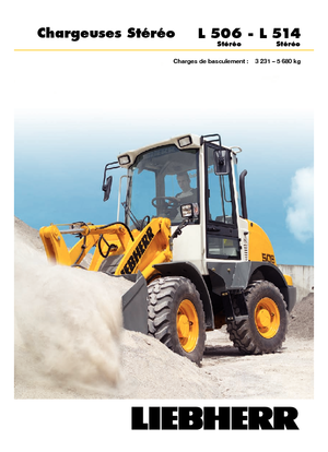 Pale gommate Liebherr L 506 Stereo