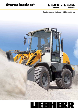 Pale gommate Liebherr L 514 Stereo