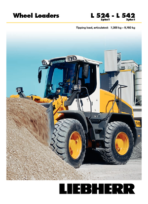 Pale gommate Liebherr L 524 P 2 plus 1