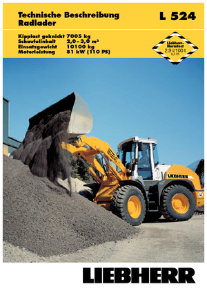 Pale gommate Liebherr L 524 Z