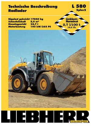 Pale gommate Liebherr L 580