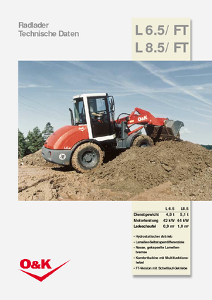 Pale gommate O&K L 8.5 FT