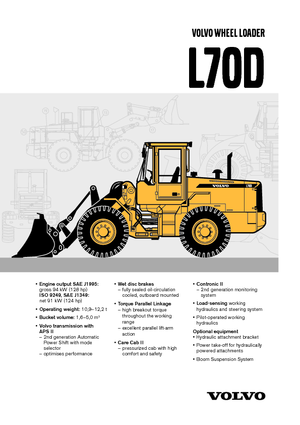 Pale gommate Volvo L 70 D