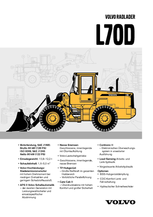 Pale gommate Volvo L 70 D