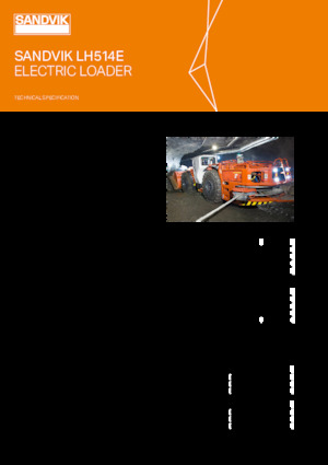 Pale gommate elettriche Sandvik LH514E