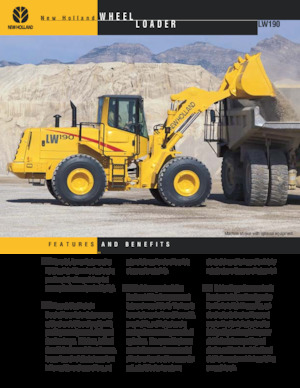 Pale gommate New Holland LW190