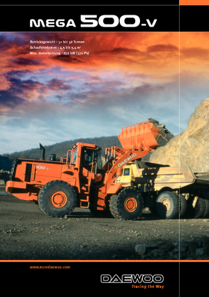 Pale gommate Doosan Mega 500 V