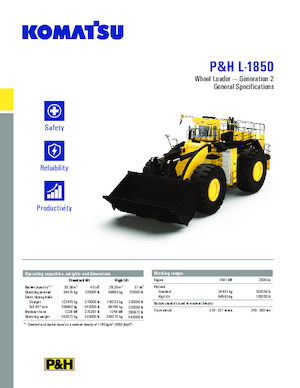 Pale gommate Komatsu P&H L-1850