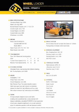 Pale gommate PowerPlus PP948T-V