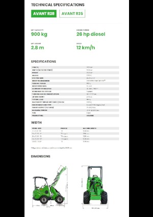 Pale gommate Avant Tecno R 28