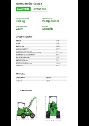 Pale gommate Avant Tecno R 28