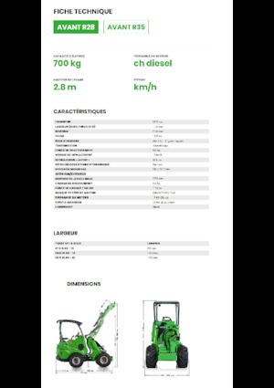 Pale gommate Avant Tecno R 28