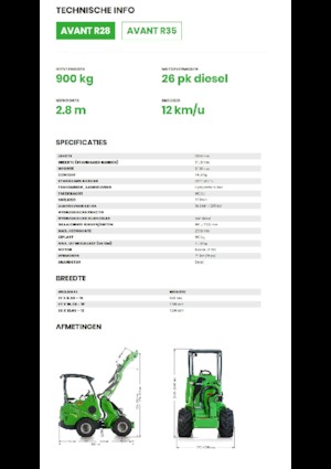 Pale gommate Avant Tecno R 28