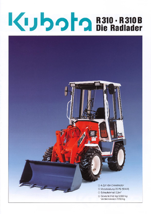Pale gommate Kubota R310 B