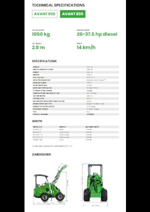 Pale gommate Avant Tecno R 35