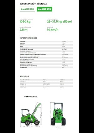 Pale gommate Avant Tecno R 35