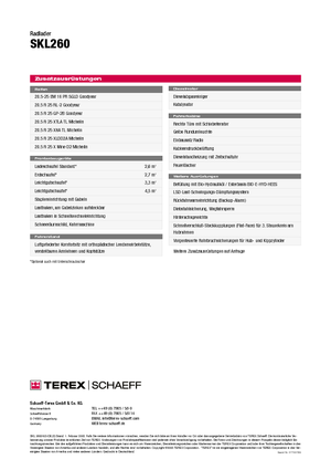 Pale gommate Terex-Schaeff SKL 260
