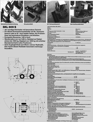 Pale gommate Terex-Schaeff SKL 809 S