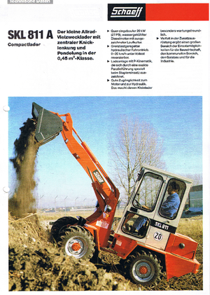 Pale gommate Terex-Schaeff SKL 811 A