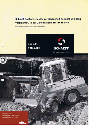 Pale gommate Terex-Schaeff SKL 823