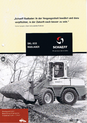 Pale gommate Terex-Schaeff SKL 833
