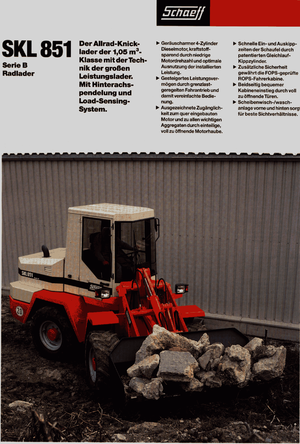 Pale gommate Terex-Schaeff SKL 851 B