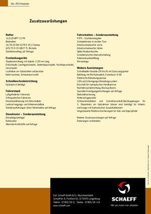 Pale gommate Terex-Schaeff SKL 853