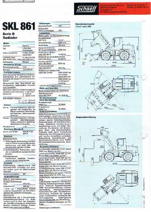 Pale gommate Terex-Schaeff SKL 861 B