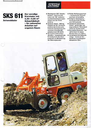 Pale gommate Terex-Schaeff SKS 611