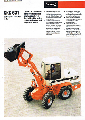 Pale gommate Terex-Schaeff SKS 631