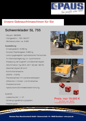 Pale gommate Paus SL 755