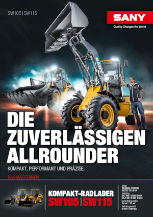 Pale gommate Sany SW115