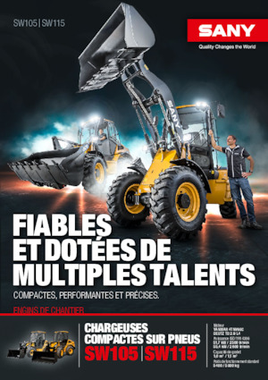 Pale gommate Sany SW115