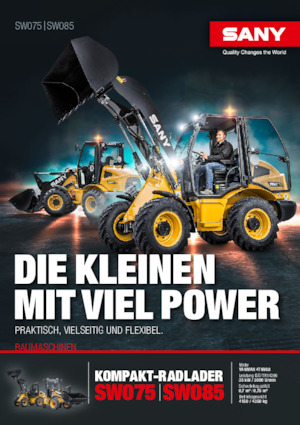 Pale gommate Sany SW085