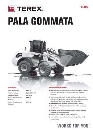 Pale gommate Terex TL 120