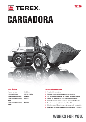 Pale gommate Terex TL 260