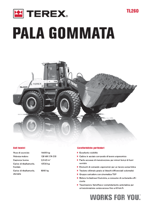 Pale gommate Terex TL 260