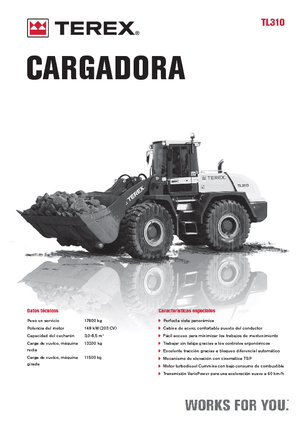 Pale gommate Terex TL 310