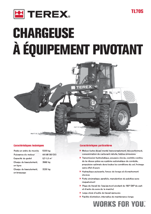 Pale gommate Terex TL 70 S
